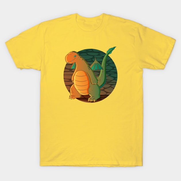 Happy Draco T-Shirt by fmartinsart